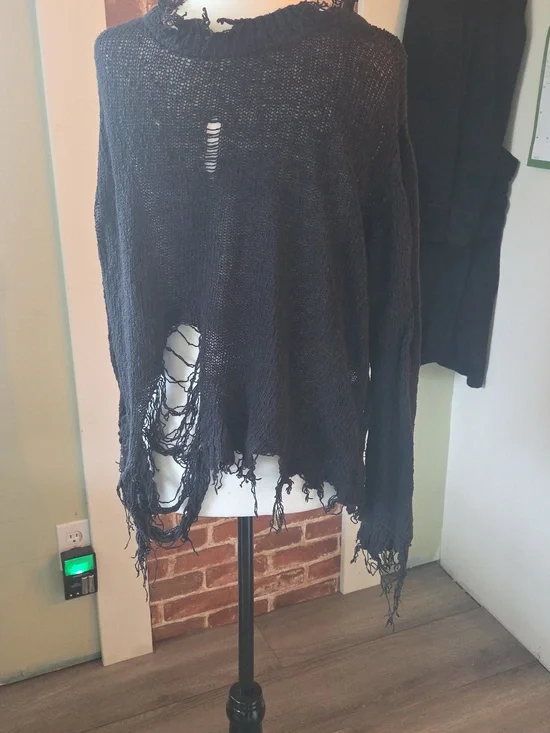 Punk Rave Black Plague Sweater - Picture 4 of 6